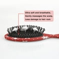 thumbnail image 5 of Red Christmas Snowflake Pattern Hair Brush,Girls Detangling Hair Brush,Glide Through Tangles with Ease for Wet & Dry Hair,8.8"X2.8", 5 of 7