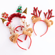 thumbnail image 4 of Diadema con lentejuelas de astas de reno, diadema para el pelo para mujeres y niñas, 4 of 5