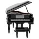 thumbnail image 1 of Miniature Grand Piano Model Kit Musical Instrument With Chair,for Home Ice Decoration(black, Wit, 1 of 5