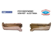 STEP BUMPER FACE BAR 2-PIECE SET; CHROME; STYLESIDE MODEL; WITHOUT PARK ASSIST SENSOR HOLES; MADE OF STEEL; [FO]