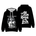 thumbnail image 3 of Sudadera con capucha con el logotipo de Canserbero, álbum Vida, merchandising, sudaderas con capucha para mujer y hombre, moda informal, ropa de calle de hip hop, jerséis, 3 of 5
