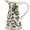 Jug-Green, variant on Vintage Ceramic Vase – Green Floral Chinoiserie Design, Rustic Large Vase for Flowers, Tuscan & Farmhouse Decor, 7.8 Inch Handcrafted Vase for Living Room, Office, or Shelf