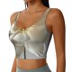 thumbnail image 2 of Balery Elegant Ivory Flower Sujetadores deportivos con espalda cruzada para mujer, acolchados, sin costuras, de alto impacto, ideales para yoga, gimnasio, entrenamiento y fitness.-, 2 of 8