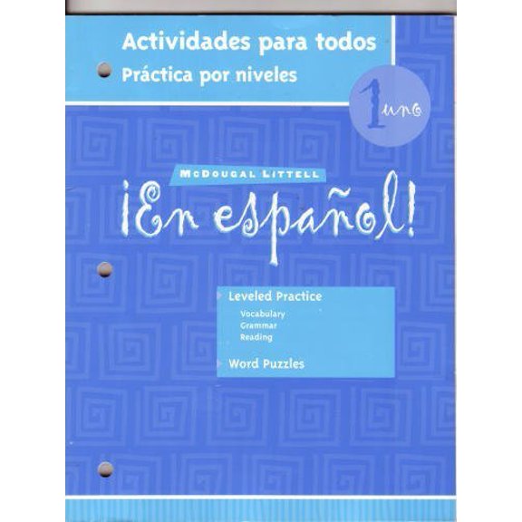 Pre-Owned En Espanol 1: Actividades Para Todos (Spanish Edition), Used [Paperback]
