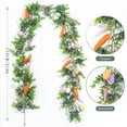 thumbnail image 3 of 6 FT Artificial Easter Garland with Eggs and Carrots, Spring Vine Flower Easter Garland Decor for Home Indoor Outdoor Party, Multi Colored Hanging Wall Decor for Mantle Kitchen Fireplace Tree, 3 of 6