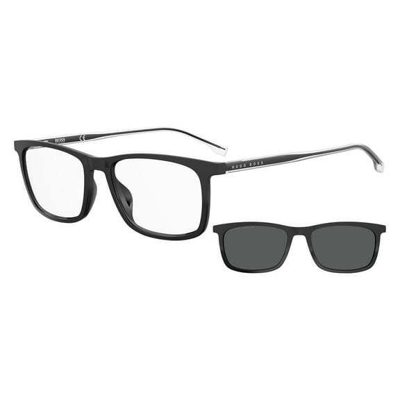 Hugo Boss 1150/cs Full Rim Rectangular Matte Black Sunglasses