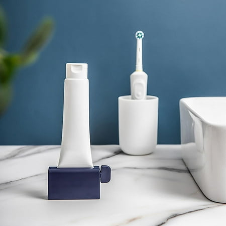 WORGEOUS Manual Toothpaste Squeezer 1Pack Blue ABS Silicone for Precise Extrusion