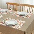 thumbnail image 3 of Pioneer Flower Floral Print Pattern Summer Placemats Table Placemats Set Of 4-Linen Kitchen Washable Placemats Table Mats 12x18 Inch Non-Slip Heat Resistant, 3 of 6