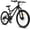 Black, variant on 26 Inch Dual Full Suspension Mountain Bike, 21 Speeds Dual Disc Brake, Men Women Mountain Bike with Adjustable Saddle, Adult Trail Beach Snow Commuter City Bikes,Black