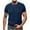 Navy, variant on Running Shirts for Men Solid Color Fashion Sporty Knit T-Shirt Short Sleeve Round Neck Top Army Green,M