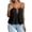 v#26Black107, variant on Womens Tank Tops Flowy Camisole Solid Color V Neck Spaghetti Strap Open Back Waist Draping Relaxed Fit for Summer Training Cute Tops,Black,L