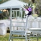thumbnail image 2 of Decoración de silla para exteriores, hotel, boda, negocios, flores artificiales, ramo de seda, respaldo de metal, estilo floral, portátil y plegable, ideal para bodas, fiestas, recepción de, 2 of 9