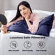 thumbnail image 2 of Juego de fundas de almohada Bedsure King Satin 51 x 91 cm, azul marino, 2 unidades, 2 of 9