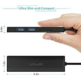 thumbnail image 7 of QGeeM USB C Hub Ultra-Slim Data USB Hub,3-Port USB 3.0&SD&TF Card Reader Hub with 0.5ft Extended Cable Compatible with MacBook Pro,iPad Pro,iMac,Surface Pro,5 in 1 USB Hub for Laptop, 7 of 7