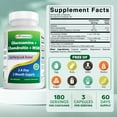 thumbnail image 7 of Best Naturals Glucosamine, Chondroitin Plus MSM, 2 Month Supply, 180 Capsules, Pack of 2, 7 of 7