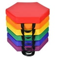 thumbnail image 1 of Gymax 6-Piece Hexagon Toddler Floor Cushions Classroom Seating w/Handles Multifunction, 1 of 9