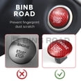 thumbnail image 3 of BINB ROAD Engine Start Stop Push Button Cover Trim Carbon Fiber Compatible with Mercedes Benz A C SL GLA GLC ML Class ,Red, 3 of 7