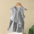 thumbnail image 2 of YunPes Toddler Boys Clothes for Baby Boy Summer Outfits Sleeveless Tank Top and Shorts Set Kids Clothes Boys, 2 of 7