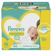 Pampers Swaddlers Newborn Diapers Size N 140 Count