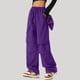 thumbnail image 2 of Mono de secado rápido y pierna ancha para mujer: cintura elástica, múltiples bolsillos, impermeable, pantalón para senderismo al aire libre, 2 of 4