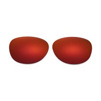 Walleva Fire Red Polarized Replacement Lenses for Ray-Ban Erika RB4171 54mm Sunglasses