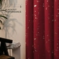 thumbnail image 3 of Deconovo Christmas Decoration Thermal Insulated Curtains with Silver Dots Printed Pattern-Grommet Blackout Curtains for Nursey Room(52W x 54L inch, Red, 2 Panels), 3 of 7