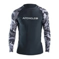 thumbnail image 1 of Camisa de natación para hombre, manga larga, para surfear, navegar, surfear y practicar deportes acuáticos. L, 1 of 9