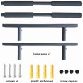thumbnail image 6 of Heavy Duty Metal Surfboard Storage Rack Holds 2 Boards with Foam  for Garage Wall Mount, 6 of 6