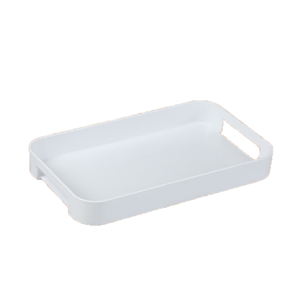 Jiarry White Serving Tray With Handles Stackable Rectangle Plastic Serving Platter Other