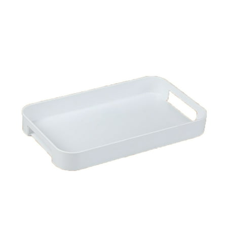 

Serving Tray with Handles Coffee Table Tray Tray for Breakfast Tea Food Butler Table Vanity Countertop White M