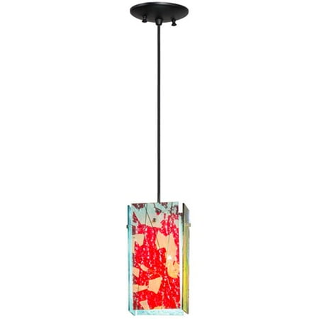 

Meyda 164108 7 in. Metro Fusion Fire & Ice Branches Quadrato Mini Pendant Branches Dichroic & Tranmits Red & Feflects Blue