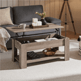 thumbnail image 4 of Renwick Modern 39" Wooden Lift-Top Coffee Table with Lower Shelf for Living Room, Gray, 4 of 8