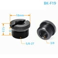 thumbnail image 6 of Microphone Microphone Screw Clip Thread 3/8"-16 Female to 5/8"-27 Male Adaptor， 3/8 Female to 5/8 Male Metal Adapters, 6 of 12