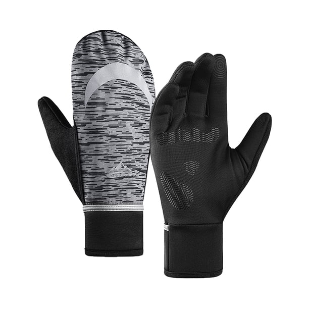 Guantes de invierno Forro polar cálido Pantalla táctil A prueba de viento Manoplas impermeables para Abanopi Guantes de lana al aire libre