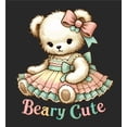 thumbnail image 5 of Beary Cute Teddy Bear Boy's Black Long Sleeve Hoodie-XS, 5 of 6