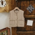 thumbnail image 2 of LIJCC Toddler Puffer Vest Button Down Front Sleeveless Soft Coats Baby Boys Girls Lightweight Winter Warm Quilted Cute Jackets with Pockets, 2 of 7