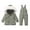 Army Green, variant on Hellosay Ski Suits for Kids Boys Girls Waterproof Windproof 2 Piece Snowsuit Jumpsuit and Jacket Snow Suit Winter Outdoor Overalls 6 Months-3T