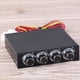 thumbnail image 4 of Controlador de velocidad y temperatura de ventilador de computadora de 4 canales con reducción de calor para PC con LED azul, 4 of 12
