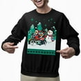 thumbnail image 2 of Ugly Christmas Sweater, Xmas Holiday Mens Womens, Funny Santa Sweatshirt, Funny Santa Riding Motobike Ugly Christmas Sweater, 2 of 5