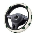 thumbnail image 2 of Bingfone Abstract Green Polka Dot Steering Wheel Cover - Universal 15 Inches Car Steering Wheel Covers Grip Auto Internal Accessories, 2 of 6