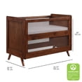 thumbnail image 3 of BreathableBaby Breathable Mesh 3-in-1 Convertible Crib, Walnut, Greenguard Gold Certified, 3 of 6