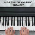 thumbnail image 2 of 88 Touches Réutilisables Clavier Piano Étiquettes de Notes Piano Notes Guide Autocollants, 2 of 3