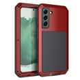 thumbnail image 1 of Nalacover Rugged Case for Samsung Galaxy S23 Plus, With Tempered Galss Screen Protector Heavy Duty Malitary Grade Full Protection Cover, Aluminum Alloy Metal + TPU Shockproof Dustproof Case, Red, 1 of 4