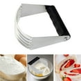 thumbnail image 4 of Shengyu Blender Stainless Steel Pastry Set Multipurpose Bench Scraper for Pastry Butter and Pizza Smooth Baking Tools, 4 of 6