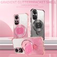 thumbnail image 2 of Kickstand Case for OPPO Reno 10 Pro 5G Cover Soft TPU Silicone Phone Case with Luxury Magnetic Mirror Stand Shell for Women Men Anti-Fall Cover Compatible with OPPO Reno 10 Pro 5G Case, 2 of 7
