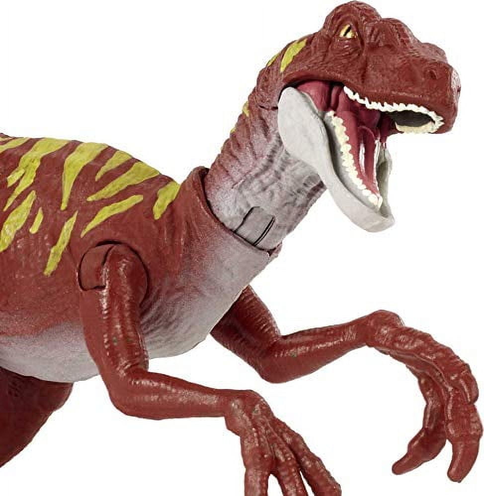 Jurassic World Savage Strike Velociraptor Action Figure, Dinosaur Toy with Attack Move
