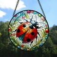 thumbnail image 7 of Ladybug Stained Glass Suncatcher, Ladybug Glass Suncatchers for Windows For Merry Christmas, 7 of 7
