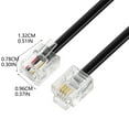 thumbnail image 3 of RJ11 Flat Telephone Cord - High-Quality, Flat Design, Stable Signal, for Landline Phones, 3 of 6