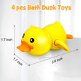 thumbnail image 2 of Juguetes de baño para bebés pequeños, 4 piezas de juguetes de baño de animales de pato, juguetes de cuerda para niños y niñas, flotante Sincero  Hogar, 2 of 5