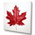 thumbnail image 2 of Designart "Simplicity In Scarlet Maple Leaf I" Leaves Canvas Prints, 2 of 7
